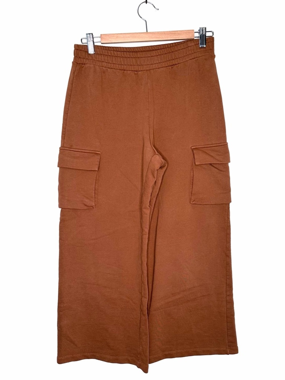 Oak+Fort Oak Refined Brown Cargo Sweat Pants Size Small